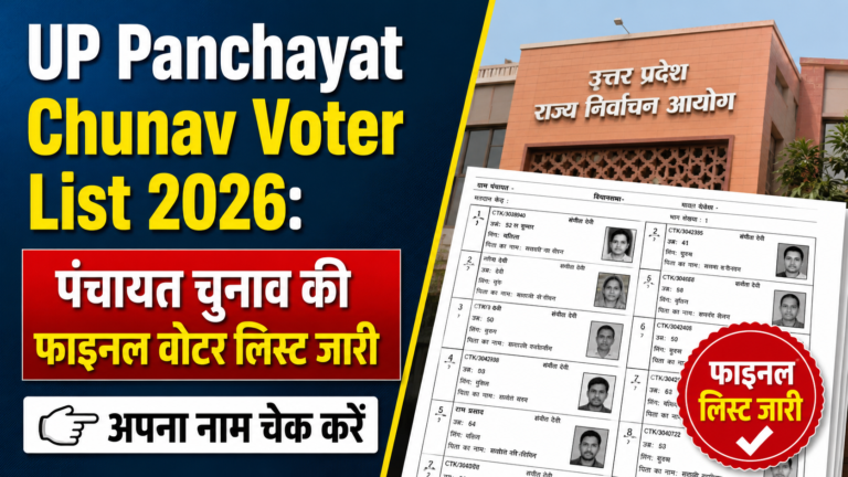 UP Panchayat Chunav Voter List 2026: पंचायत चुनाव की फाइनल वोटर लिस्ट जारी, पीडीएफ में नाम चेक करें